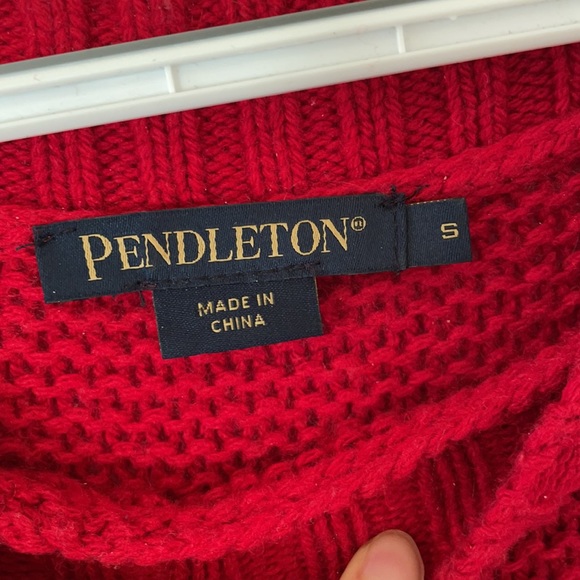 Red Pendleton Sweater - Picture 2 of 4
